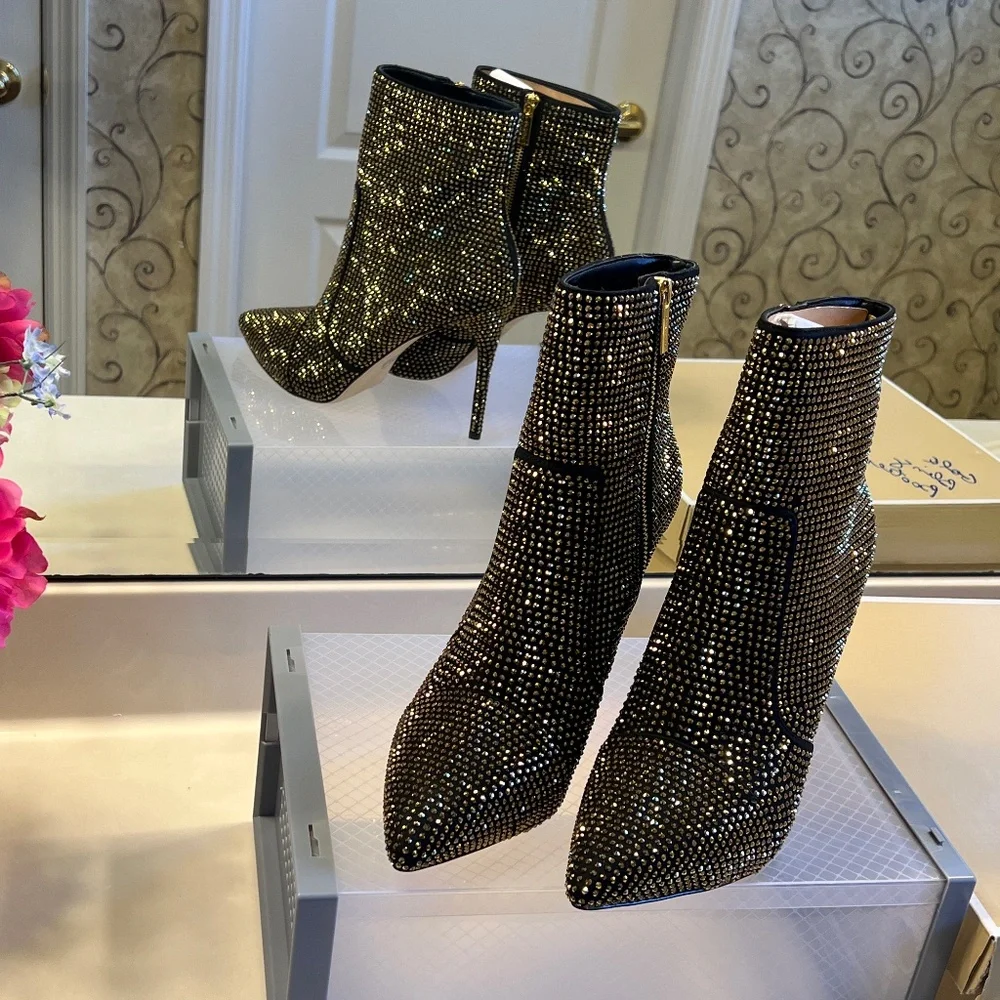 Michael Kors Rue Stiletto Booties (NEW) Size 11 - Picture 1 of 5